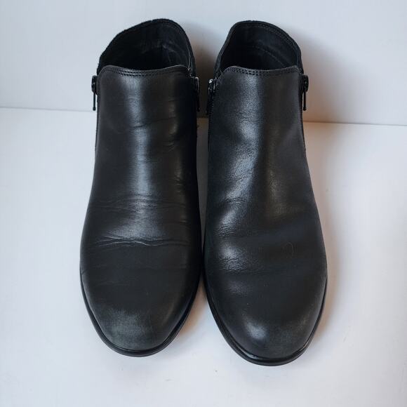 NAOT Helm Boots Womens Size 39 EU 8.5 US Black Raven Leather Suede Ankle Booties - Picture 7 of 14